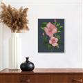 Picture of Pink Tropical Flower _GroupedProduct_Rectangle_Portrait_Canvas_Framed_