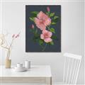 Picture of Pink Tropical Flower _GroupedProduct_Rectangle_Portrait_Canvas_Framed_