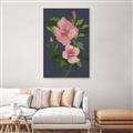 Picture of Pink Tropical Flower _GroupedProduct_Rectangle_Portrait_Canvas_Framed_