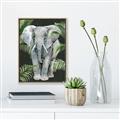 Picture of Elephant In The Forest _GroupedProduct_Rectangle_Portrait_Canvas_Framed_