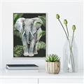 Picture of Elephant In The Forest _GroupedProduct_Rectangle_Portrait_Canvas_Framed_