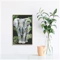 Picture of Elephant In The Forest _GroupedProduct_Rectangle_Portrait_Canvas_Framed_