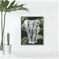 Picture of Elephant In The Forest _GroupedProduct_Rectangle_Portrait_Canvas_Framed_