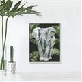 Picture of Elephant In The Forest _GroupedProduct_Rectangle_Portrait_Canvas_Framed_