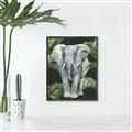 Picture of Elephant In The Forest _GroupedProduct_Rectangle_Portrait_Canvas_Framed_