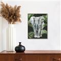 Picture of Elephant In The Forest _GroupedProduct_Rectangle_Portrait_Canvas_Framed_