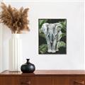 Picture of Elephant In The Forest _GroupedProduct_Rectangle_Portrait_Canvas_Framed_