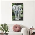Picture of Elephant In The Forest _GroupedProduct_Rectangle_Portrait_Canvas_Framed_