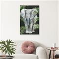 Picture of Elephant In The Forest _GroupedProduct_Rectangle_Portrait_Canvas_Framed_