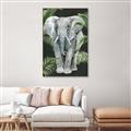 Picture of Elephant In The Forest _GroupedProduct_Rectangle_Portrait_Canvas_Framed_