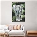 Picture of Elephant In The Forest _GroupedProduct_Rectangle_Portrait_Canvas_Framed_