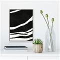 Picture of With Back & White  Lines _GroupedProduct_Rectangle_Portrait_Canvas_Framed_