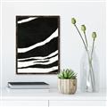 Picture of With Back & White  Lines _GroupedProduct_Rectangle_Portrait_Canvas_Framed_