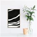 Picture of With Back & White  Lines _GroupedProduct_Rectangle_Portrait_Canvas_Framed_