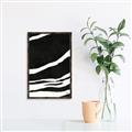 Picture of With Back & White  Lines _GroupedProduct_Rectangle_Portrait_Canvas_Framed_
