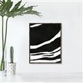 Picture of With Back & White  Lines _GroupedProduct_Rectangle_Portrait_Canvas_Framed_