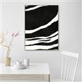 Picture of With Back & White  Lines _GroupedProduct_Rectangle_Portrait_Canvas_Framed_