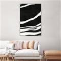 Picture of With Back & White  Lines _GroupedProduct_Rectangle_Portrait_Canvas_Framed_