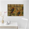 Picture of Sunflower In The Evening I _GroupedProduct_Rectangle_Landscape_Canvas_Framed_
