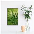 Picture of Fresh Palm Leaves I _GroupedProduct_Rectangle_Portrait_Canvas_Framed_