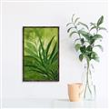 Picture of Fresh Palm Leaves I _GroupedProduct_Rectangle_Portrait_Canvas_Framed_