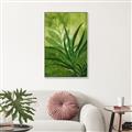 Picture of Fresh Palm Leaves I _GroupedProduct_Rectangle_Portrait_Canvas_Framed_
