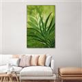 Picture of Fresh Palm Leaves I _GroupedProduct_Rectangle_Portrait_Canvas_Framed_