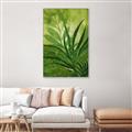 Picture of Fresh Palm Leaves I _GroupedProduct_Rectangle_Portrait_Canvas_Framed_