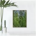 Picture of Fresh Palm Leaves II _GroupedProduct_Rectangle_Portrait_Canvas_Framed_