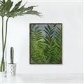Picture of Fresh Palm Leaves II _GroupedProduct_Rectangle_Portrait_Canvas_Framed_
