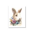 Picture of Sweet Floral Bunny I _GroupedProduct_Rectangle_Portrait_Canvas_