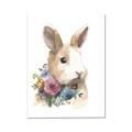 Picture of Sweet Floral Bunny I _GroupedProduct_Rectangle_Portrait_Canvas_