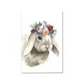 Picture of Sweet Floral Bunny _GroupedProduct_Rectangle_Portrait_Canvas_