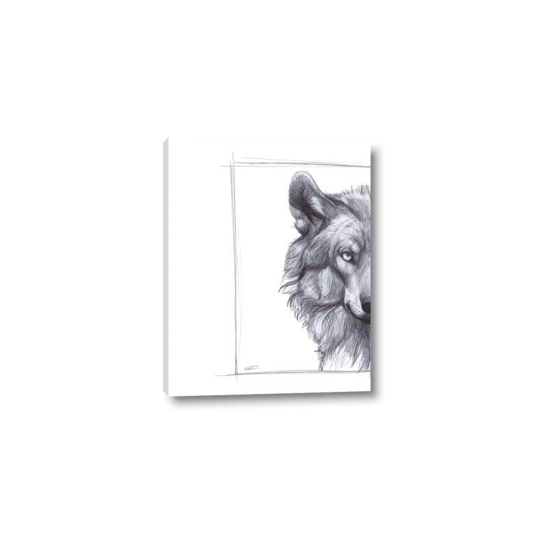 Picture of Half Face _GroupedProduct_Rectangle_Portrait_Canvas_