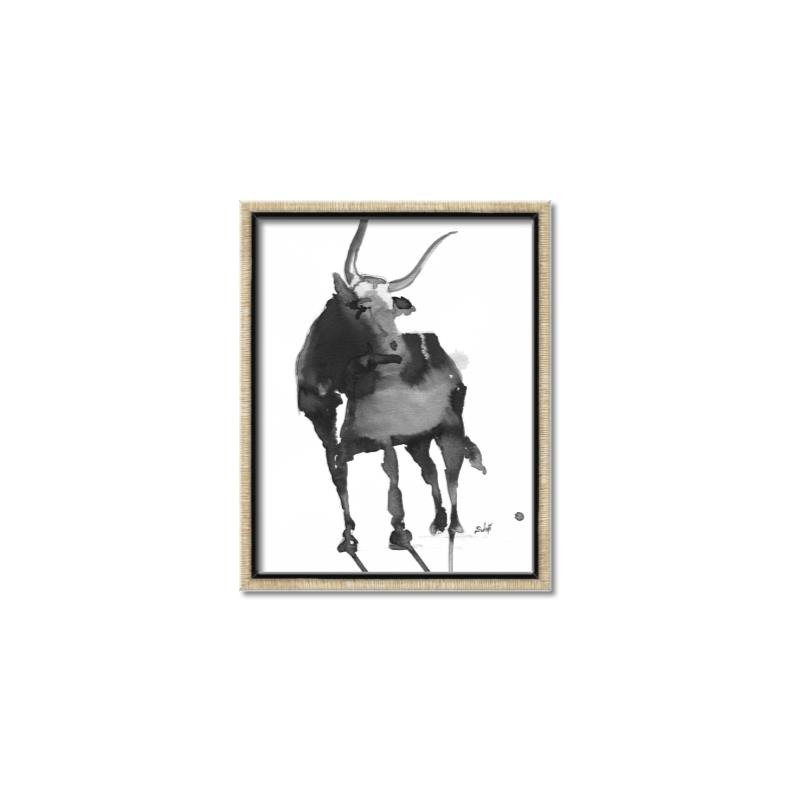 Picture of Black Cariboo _GroupedProduct_Rectangle_Portrait_Canvas_Framed_