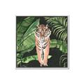 Picture of Tiger in the Jungle _GroupedProduct_Square_Canvas_Framed_