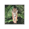 Picture of Tiger in the Jungle _GroupedProduct_Square_Canvas_Framed_