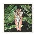 Picture of Tiger in the Jungle _GroupedProduct_Square_Canvas_Framed_