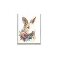 Picture of Sweet Floral Bunny I _GroupedProduct_Rectangle_Portrait_Canvas_Framed_