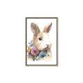Picture of Sweet Floral Bunny I _GroupedProduct_Rectangle_Portrait_Canvas_Framed_