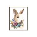 Picture of Sweet Floral Bunny I _GroupedProduct_Rectangle_Portrait_Canvas_Framed_
