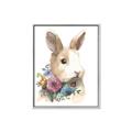 Picture of Sweet Floral Bunny I _GroupedProduct_Rectangle_Portrait_Canvas_Framed_