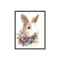 Picture of Sweet Floral Bunny I _GroupedProduct_Rectangle_Portrait_Canvas_Framed_