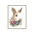 Picture of Sweet Floral Bunny I _GroupedProduct_Rectangle_Portrait_Canvas_Framed_