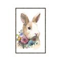 Picture of Sweet Floral Bunny I _GroupedProduct_Rectangle_Portrait_Canvas_Framed_