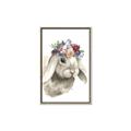 Picture of Sweet Floral Bunny _GroupedProduct_Rectangle_Portrait_Canvas_Framed_
