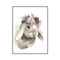 Picture of Sweet Floral Bunny _GroupedProduct_Rectangle_Portrait_Canvas_Framed_