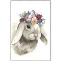 Picture of Sweet Floral Bunny _GroupedProduct_Rectangle_Portrait_Canvas_Framed_