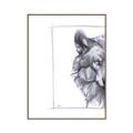 Picture of Half Face _GroupedProduct_Rectangle_Portrait_Canvas_Framed_