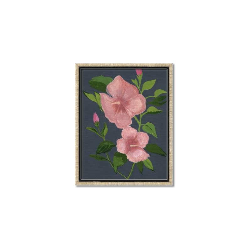 Picture of Pink Tropical Flower _GroupedProduct_Rectangle_Portrait_Canvas_Framed_